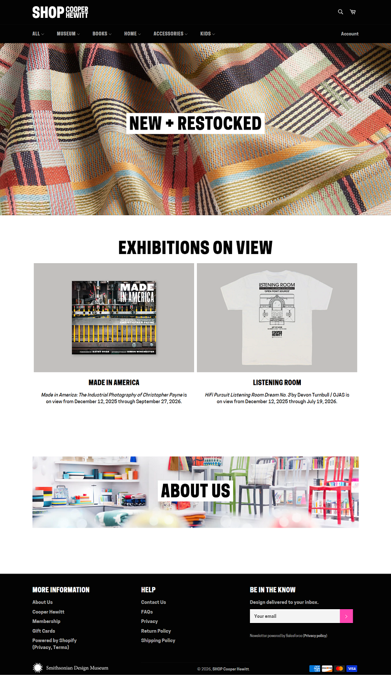 Cooper Hewitt Website Preview